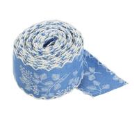 YOSADIER Denim Fabric Ribbon with Scallop Fringe Edge Versatile Jean Lace Trim for DIY Clothing Shoes and Elegant Hair Bows Seamless Integration for Unique Wardrobe Decorations