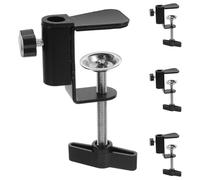 YOSADIER Desk Mount C-Clamp 4Pcs with I-Beam Cantilever Bracket, 360° Rotating Desktop Clamp Holder for Camera and Microphone in Studio and Workstation