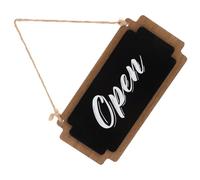 YOSADIER Double Sided Wooden Open Closed Sign for Business with Rope, Seamless Switching between Open and Closed Messages, Minimalist Matte Wood Design, Easy Hanging for Shop Signs