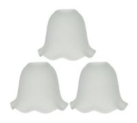 YOSADIER E27 Creative Glass Lampshades 3pcs Pack Tulip Style Light Shell Covers for Indoor Pendant Lights