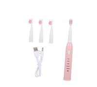 YOSADIER Electric Toothbrush Soft Bristle Automatic Toothbrush Design USB Rechargeable Pink for Cultivating Brushing Habits