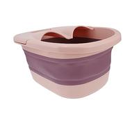 YOSADIER Foldable Pink Foot Soaking Basin Household Foot Bath Bucket Massage Tub for Home Use Children’s Spa
