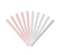 YOSADIER Hot Melt Adhesive Glue Sticks for Crafts and DIY Projects, 10pcs Pearl White and Sakura Pink, Non-drip, Fast Melting for Scrapbooking and Arts and Crafts Supplies