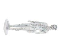 YOSADIER Human Body Acupuncture Model White Plastic Realistic Body Simulation with Visualize Meridians for Acupoint Learning Display and Education, Suitable for Students and Massage