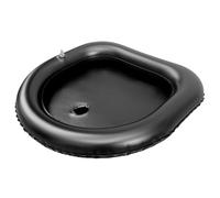 YOSADIER Inflatable Portable Shampoo Bowl Hair Washing Aid Comfortable Support Black PVC Basin for The Elderly and People with Mobility at Home Or Hospital