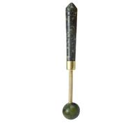 YOSADIER Jade Hand Held Massage Hammer with Gua Sha Function, Portable Back Massage Stick for Fitness Enthusiasts and Office Workers, Manual Meridian Acupoint Therapy Tool for Full Body