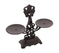 YOSADIER Libra Scales Home Decor Retro Black Balance Scale for Decor Enthusiasts Home Library Display