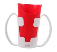 YOSADIER Lightweight Elderly Drinking Cup with Detachable Handle for Stable Grip Nosey Cutout Design Supports Swallowing Medical Patient Drinking Vessel for Caregivers Dishwasher Safe