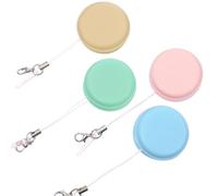 YOSADIER Macaron Phone Screen Cleaners 4Pcs with Microfiber and Cloth Dual-Texture for Smartphones Tablets Laptops Cameras Portable Keychain Lanyard for Everyday Use Random Color