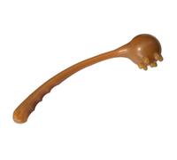 YOSADIER Massage Hammer Silicone Rod Brown for Neck and Back Therapy with Flexible Manual Massage Function for Elderly Stress Relief