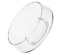 YOSADIER Medium Glass Vase for Indoor Water Plants, round Shallow Planter Terrarium, Large Mouth Decorative Flower Pot for Succulents and Moss,