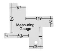 YOSADIER Metal Quilting Ruler Patchwork Sewing Template with Printed Metric Lines, Multi-Sided Aluminum Metal Quilting Tool for Precise Fabric Cutting and Crafting