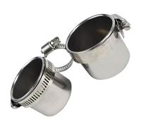 YOSADIER Pet Parrot Feeding Container Silver Pole with Food Cup Durable Bird Feeder Holder Suitable for Pet Birds