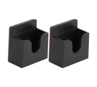 YOSADIER Plastic Radio Microphone Holder 2 Pcs Cb Mic Mount with Adhesive Tape for Car Dashboard and Office Walkie-Talkie