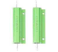 YOSADIER Power Resistors and Small Size 2 Pcs Wirewound 4 Ohm 100w Aluminum Alloy with Screw Tap Mounting, High Insulating Capacity for Power Supply and Transducer Applications