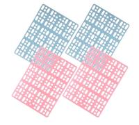 YOSADIER Rabbit Cage Mats Bunny Feet Pads 4pcs Square Plastic Floor Mats for Guinea Pig Balcony and Kitchen Floor Liner