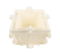 YOSADIER Rectangle Plastic Planter Mold for Cement Flower Pots and Bonsai Pots, Weather Proof and Low Maintenance, Reusable Concrete Planter Mold for Outdoor Garden and Balcony Use