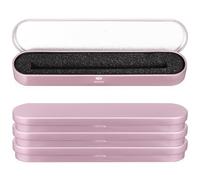 YOSADIER Rectangular Tin Pencil Case in Rose Gold Colour with Lid, Sturdy Metal Pen Box Suitable for School, Office or Home Use, for Organising Ballpoint Pens and Pencils