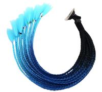 YOSADIER Replaceable Helmet Braid Hair with Suction Cup for Helmet Decoration, High Temperature Fiber Material, Creative Unique Style, Suitable for Adults and Riding Motorcycles