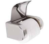 YOSADIER Roll Paper Rack Geometric Shape with Anti-splashing Water Feature Tissue Holder Modern Design Stainless Steel Keeping Paper Roll Dry and Clean, Storage Stand for Bathroom