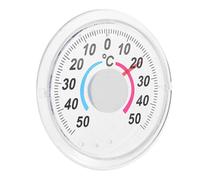 YOSADIER Round Plastic Door Window Temperature Gauge Indoor Outdoor for Home Use Accurate Temperature Monitor for Doors and Windows Read Analog Display