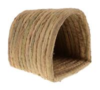 YOSADIER Semienclosed Straw Woven Nest Made of Sturdy Straw Cozy and Secure Sleeping Bed for Small Animals and Chickens for Backyard and Farm Use