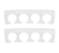 YOSADIER Silicone Toe Separators with Simple Shape for Women 2pcs Comfortable Feet Nail Separator Pressure for Personal Home and Nail Art Salon Pedicure Use