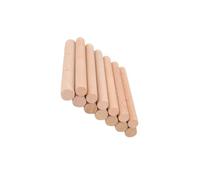 YOSADIER Solid Wooden Round Rods and Reusable Design 20 Pcs for Crafting with Smooth Beige Synthetic Material Sticks for Crafts and Decorating Around The House