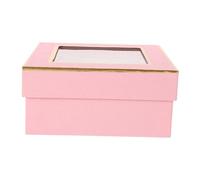 YOSADIER Special Occasion Present Box Elegant Window Design Flower Bouquet Packaging Perfect for Wedding Birthday