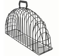YOSADIER Stainless Steel Pet Bath Cage for Cats and Pets, Scratch and Bite Resistant with Easy Drain Design, Suitable for Cat Grooming and Showering, Sturdy Black Metal Cage