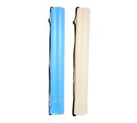 YOSADIER Telescopic Plastic Poster Tube with Strap 2pcs White and Blue Adjustable Storage Tubes for Artworks Blueprints Drawing Drafting for Artists and Designers
