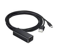 YOSADIER USB to Ethernet Network Adapter USB to Converter Practical Micro to Network Card for Tv Sticks and Miracast Devices Ethernet Adapter for High-speed Internet Connection