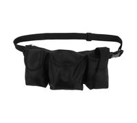 YOSADIER Waiter Waist Pouch Bag, Waiter's Waist Bag, Oxford Cloth, Black, Adjustable Shoulder Strap, Multiple Compartments, for Bar and Restaurant