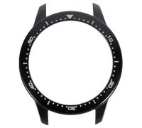 YOSADIER Watch Protective Shell PC Bumper Case Frame Cover for Smartwatch S Pro, Black and White Protective Cover for Sports and Daily Use