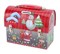 YOSADIER Wedding Present Box Decorative Case Christmas Tinplate Box with Convenient Buckle Reusable Odorless Tinplate Material Beautiful Appearance Lovely Interesting Design for Giving