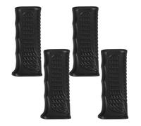 YOSADIER Wheelchair Push Grip Covers 4pcs Plastic Black for Shopping Carts and Wheelchairs Hand Fatigue Indoors
