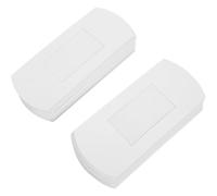 YOSADIER White Pillow Packaging Boxes with Window 50Pcs Paper 16X7.8X2.5Cm for Jewelry Candy Chocolate Bakery and Event Favors