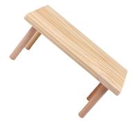 YOSADIER Wooden Hamster Platform for Cage with Legs, Easy Maintenance and Ventilation, Elegant Khaki Pet Rat and Hamster Play Stand for Enclosure