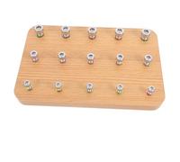 YOSADIER Wooden Peg Board for Hand Rehabilitation Finger Exercise Tool for Hand-Eye Coordination Training Essential Equipment for Home Clinic Use