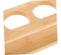 YOSADIER Wooden Shot Glass Rack Stemware Holder Stand for Dining Room Bar Decor Glasses Organizer for Family Gatherings and Wine Display