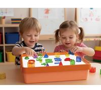 Yosamy Sensory Light Table for Kids | LED Autism Sensory Table with Light Table Manipulatives | Flicker-Free Toddler Sensory Play for Preschool & Therapy