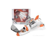 Yosamy Spaceship Toy for Boys, Space Shuttle Toys with Lights&Sound, 2 Astronauts Figure, Openable Cockpit, Spray Exhaust, Astro Venture Space Playset,STEM Educational Toys for Kids Age 3-8