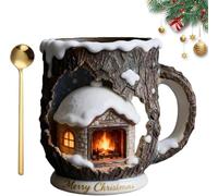 YOSEDVCB Christmas Themed Mugs Collection, Christmas Drinkware Gift Set,For Hot Cocoa Tea,Perfect For Party, Office Gift Exchange & Family Gatherings(F-1PC)