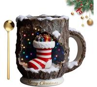 YOSEDVCB Christmas Themed Mugs Collection, Christmas Drinkware Gift Set,For Hot Cocoa Tea,Perfect For Party, Office Gift Exchange & Family Gatherings(E-1PC)