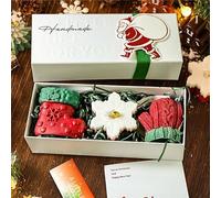 YOSEDVCB Christmas Three Piece Scented Candle Gift Set, Handmade Scenteds Candles, Gift Christmas Aromatherapy Candle Set, For Women & Men, Festive Home, Table Decorations(E)