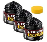 YOSEDVCB Premium Tire Coating & Trim Restorer, Tire Coating Paste Rapid Acting, Wax Wheel,Renewal Restores Care Gloss Interior Auto Cleaning(3PCS,30ml)