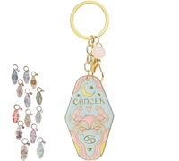 YOSEDVCB Twelve Constellations Metal Enamel Keychain, Unique Vintage Keyring, Mini Pendants For Women,Gifts For Women,for Cars & Bags Pendant(Taurus)