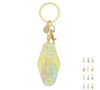 YOSEDVCB Vintage Illustrated Zodiac Keychain, Unique Vintage Keyring, Metal Enamel Charm Pendant Accessories,Astrological Star Keychain For Cars & Bags Pendant(Gemini)