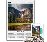Yosemite 1000 Pieces Jigsaw Puzzle for Adults& Teens,Game Toys Every Piece Is Unique - Challenging Family Fun Game 38x26cm