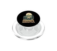 Yosemite Bear Sunset Forest Vintage Graphic PopSockets PopGrip for MagSafe
